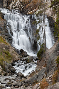 Mystic falls in yellowstone national park