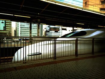 Railroad station platform