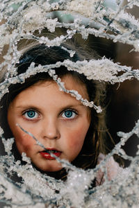 Close-up portrait of young woman