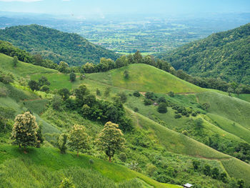 High angle view of landscape