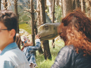 People in park