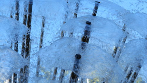 Full frame shot of frozen water