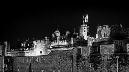 City skyline at night