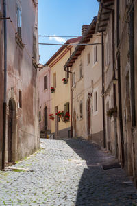 Street amidst buildings in town