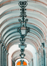 Low angle view of ceiling of building