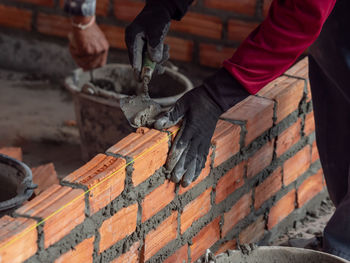 Man working on wood