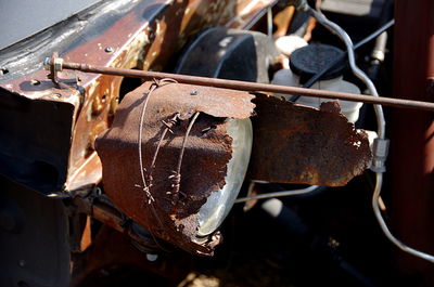 Close-up of rusty metal