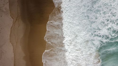 High angle view of rocks