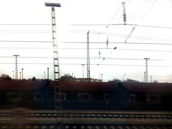 Railroad tracks against sky