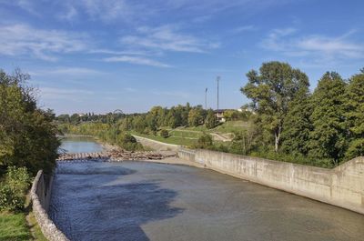 Scenic view of river against sky