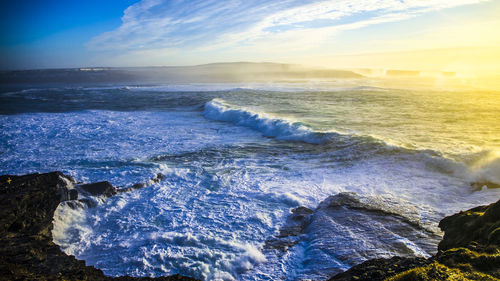 Scenic view of sea against sky