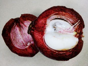 Close-up of food on table