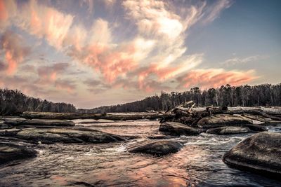 Panoramic view of landscape against sky