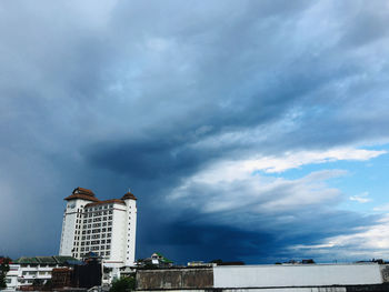 Low angle view of buildings against sky