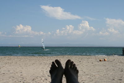 Scenic view of sea against sky