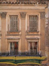 Facade of old building