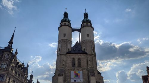 Low angle view of historical building against sky