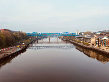 Bridge over river against sky