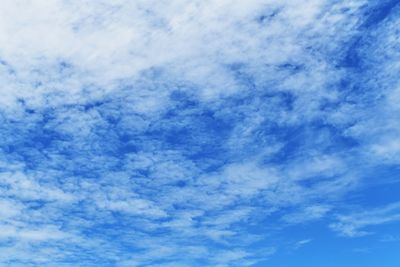 Low angle view of clouds in sky