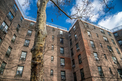 Low angle view of historical building against sky