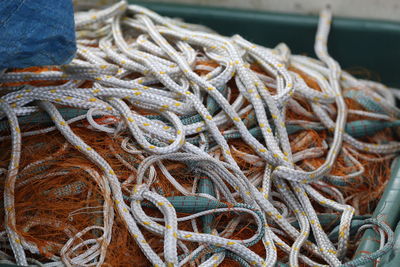 Close-up of fishing net