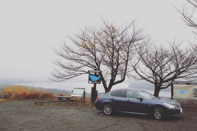 Car on road