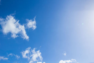 Low angle view of clouds in sky