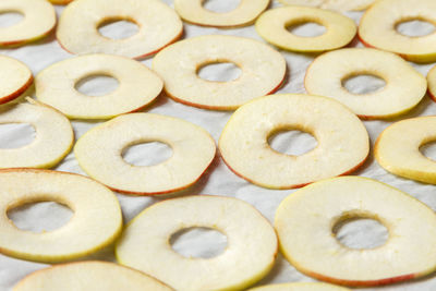 Full frame shot of apple slices