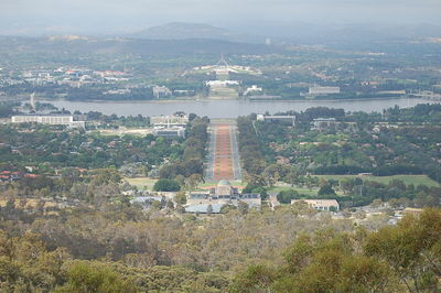 Aerial view of city