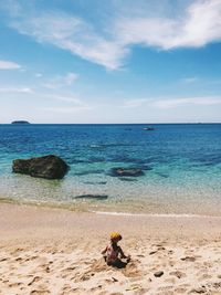 Scenic view of sea against sky