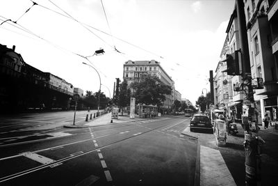 View of city street
