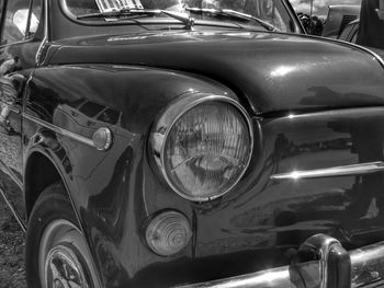 Close-up of vintage car