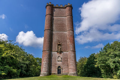 Low angle view of castle against sky