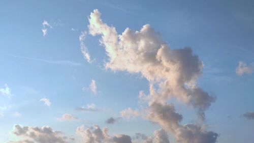 Low angle view of clouds in sky