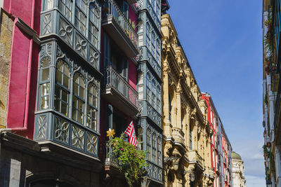 Low angle view of building against sky