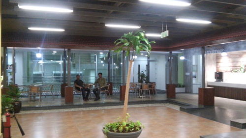 Interior of modern building