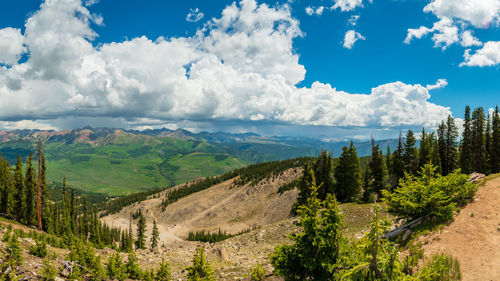 Panoramic view of landscape against sky