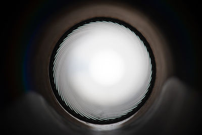 Reflection of illuminated light on ceiling