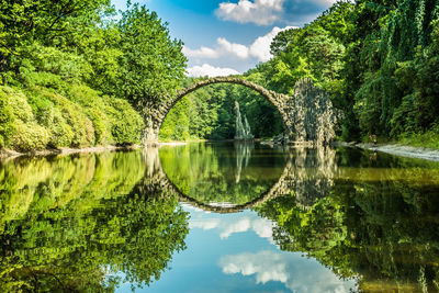 Rakotz bridge. rakotzbrucke. devil's bridge. germany. high quality photo