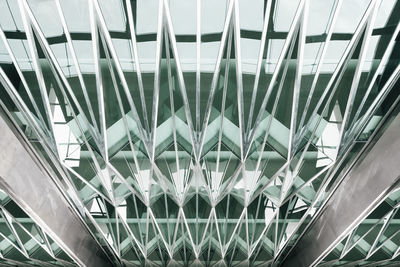 Low angle view of modern ceiling