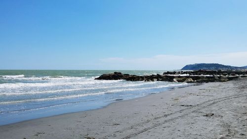 Scenic view of sea against sky