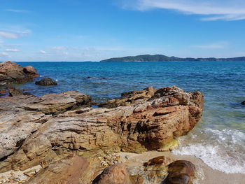 Scenic view of sea against sky