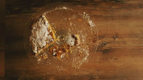 Close-up of food on table