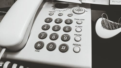 Close-up of computer keyboard