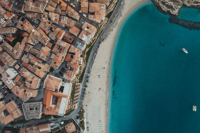 Tropea city in calabria near the mediterranean sea