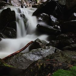 River flowing through rocks