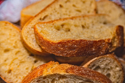 High angle view of fresh bread