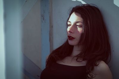 Portrait of young woman