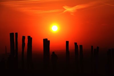 Scenic view of sunset sky