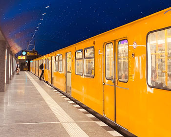 Train at railroad station